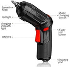 47 in 1 Cordless Electric Screwdriver with LED Light – Rotatable Rechargeable Power Screwdriver Kit, 4.2V Lithium Battery