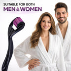 Derma Roller 1.00 mm with Disinfectant | With 540 Titanium Alloy Needles | Promotes Beard & Hair Growth & Reduces Acne Scars | Safe & Effective to Use