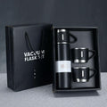 Pack of 1 Vacuum Flask Set with 2 Cups, Double Wall Stainless Steel Thermo 500ml Vacuum Insulated Bottle