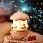 Night Light Rabbit Sky Projector for Kids360° Rotating Lamp with 6 Films, 5 Colors and Rechargeable Battery.(Night Light Projector)