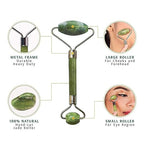 Facial Massager Jade Roller, Stone for Face Neck Healing Skin Wrinkles & Serum Application