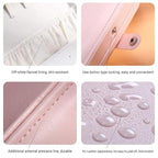 Jewellery Organiser PU Leather Zipper Portable Storage Box Case