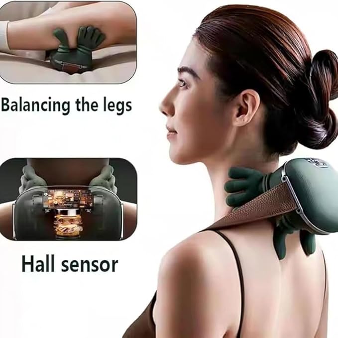 Shoulder & Neck Massager for Pain Relief | Deep Tissue Kneading with Dual-Zone Heat & 2-Speed Temperature Control | Back & Leg Massager