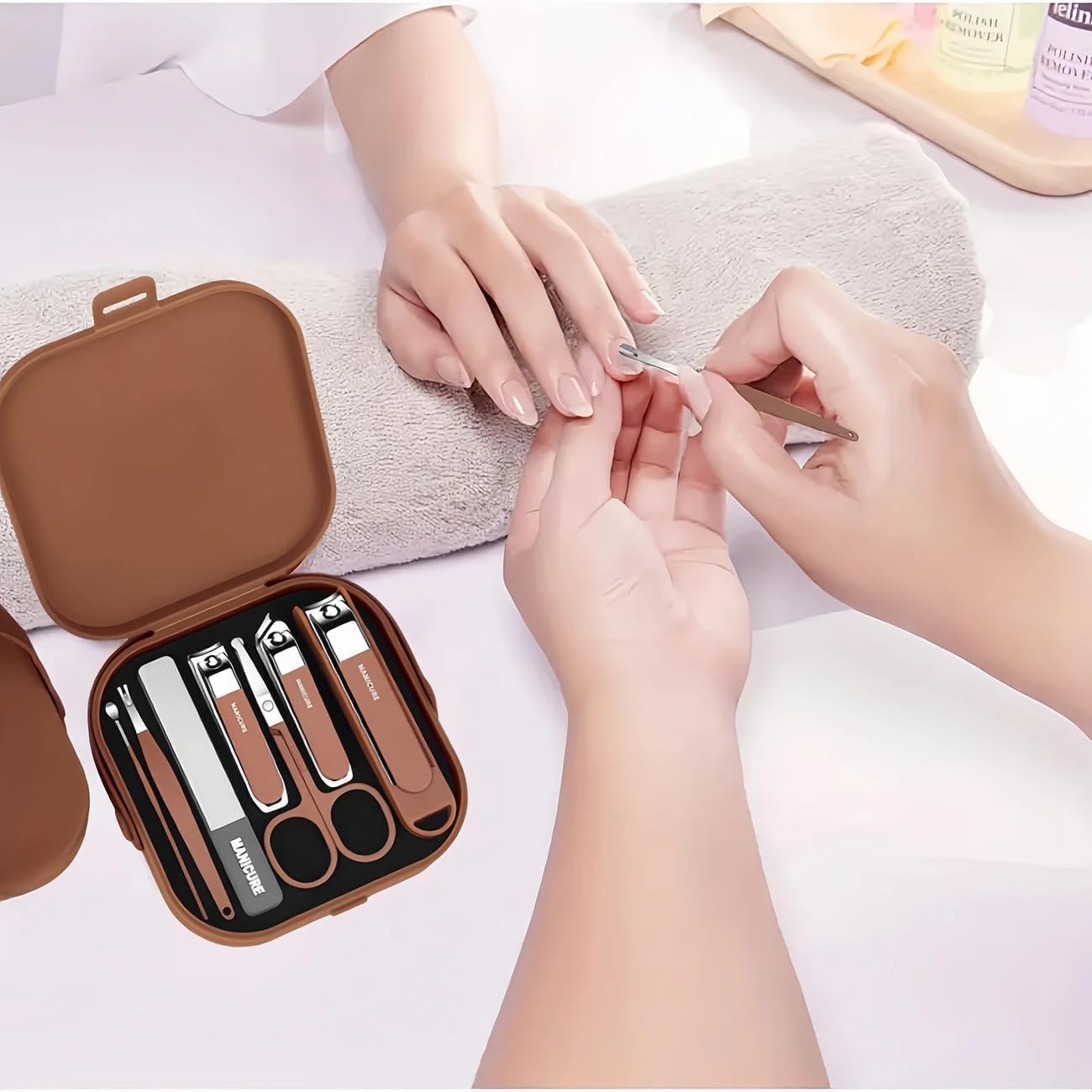 8 in 1 Nail Clipper Set – Professional Manicure & Pedicure Kit for Men & Women