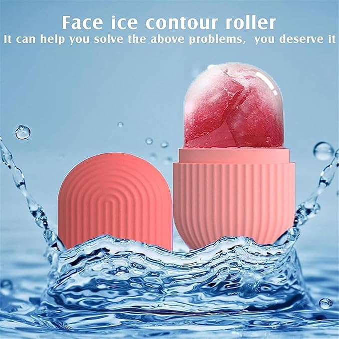 Face Ice Roller for Men & Women – Reusable & Unbreakable Face Massager for Glowing Skin, Puffy Eyes & Relaxation