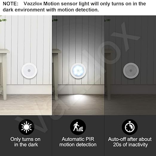 Motion Sensor Light for Home (Pack of 2) with USB Charging Wireless Self Adhesive LED Body Induction Lamp Sensor Light for Wardrobe Lights with Sensor Night Light for Cupboard Stairs (White)