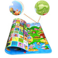 Double Sided Water Proof Baby Play Mat, Play Mats For Kids Large Size, Baby Carpet (Size - 6 Feet X 4 Feet)