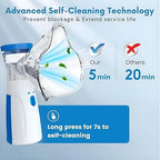 Nebulizer, Portable Mesh Nebulizer Mini Vaporizer Handheld Atomizers for Adults and Children, Ultrasonic Humidifier for Home and Travel Use, Steam Mesh Inhalator(2025)