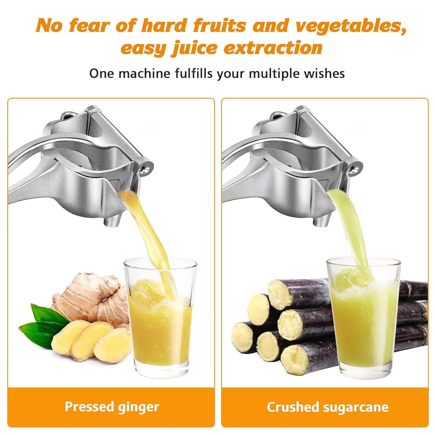 A Manual Juicer, Lemon Squeezer, Multifunctional Hand Press Juicer, Fruit Juice Extractor