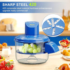 Electric Grape Peeler & fruit Slicer | Compact Design for Kitchen and Commercial Use, USB Charging, Lithium Battery, ABS Material, Food Preparation Tool, Kitchen Gadget, Durable Kitchenware, Grape Peeler, Vegetable Chopper and Slicer,