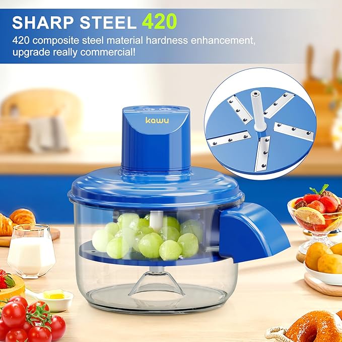 Electric Grape Peeler & fruit Slicer | Compact Design for Kitchen and Commercial Use, USB Charging, Lithium Battery, ABS Material, Food Preparation Tool, Kitchen Gadget, Durable Kitchenware, Grape Peeler, Vegetable Chopper and Slicer,
