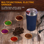 ELECTRIC COFFEE GRIANDER | With Stainless Steel Blades, Overheating Protection, Portable for Beans