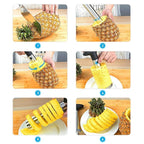 Stainless Steel Pineapple Cutter and Fruit Peeler Corer, Pineapple Cutter and Peeler