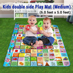 Double Sided Water Proof Baby Play Mat, Play Mats For Kids Large Size, Baby Carpet (Size - 6 Feet X 4 Feet)