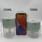 Cordless Mini Electric Chopper and Food Processor, Mini Electric Garlic Mincer with Rechargeable Battery, USB Charging Grinder - Compact Portable Design, Cordless Food Processor, Perfect for Garlic, Ginger, Onion