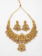 Choker Necklace Set for Women – Gold Plated South Indian Bridal Jewellery with Kundan Work & Jhumka Earrings