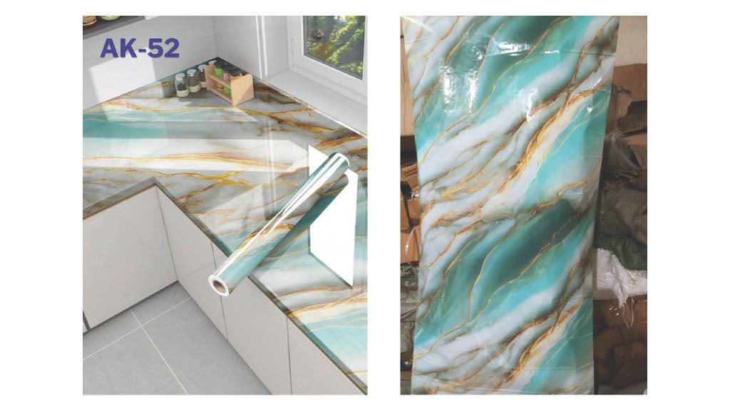 Wallpaper for Kitchen, Table, Ply, Wooden | Marble Contact Paper – Self Adhesive, Waterproof, Easy to Clean ( 2Ft * 6 Ft ) Sticker wallpaper