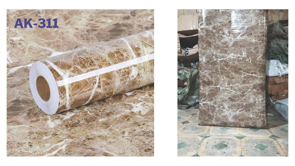 Wallpaper for Kitchen, Table, Ply, Wooden | Marble Contact Paper – Self Adhesive, Waterproof, Easy to Clean ( 2Ft * 6 Ft ) Sticker wallpaper