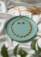 Traditional Crescent Design Necklace Set for Women & Girls