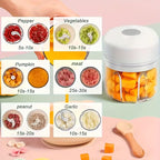 Cordless Mini Electric Chopper and Food Processor, Mini Electric Garlic Mincer with Rechargeable Battery, USB Charging Grinder - Compact Portable Design, Cordless Food Processor, Perfect for Garlic, Ginger, Onion