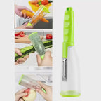 Multifunctional Storage Peeler with Container - Plastic Vegetable And Fruit Peeler, Food Contactless, Kitchen Peeling Tool with Storage Case